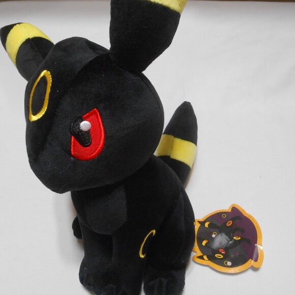 NEW Rare Pokemon Umbreon plush Toy Black sold only in Japan Best Wishes original - Picture 1 of 9